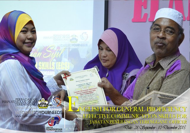 Effective Communication Skills For Jabatan Penerangan Terengganu (28 September 2014 - 11 December 2014)